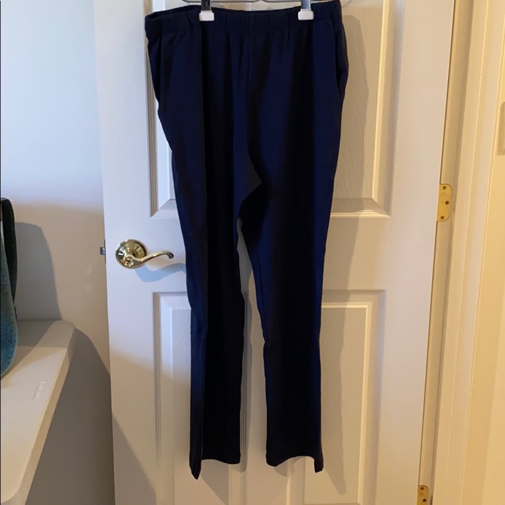 Navy lands end pant